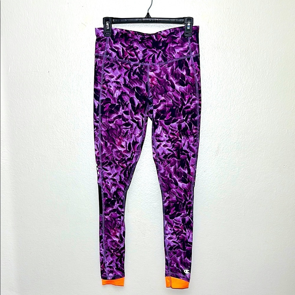 Champion Purple and Orange Leggings for Active Wear